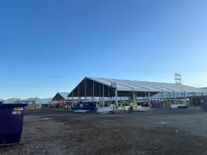 Soft sided facility being removed from service, photo 1