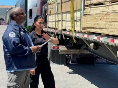 HSI Special Agent Lyndon George and CBP’s FP&F Officer Amelia Castelli discuss the timeline of forfeiting pallets. 
