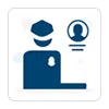 CBP Home icon showing of officer